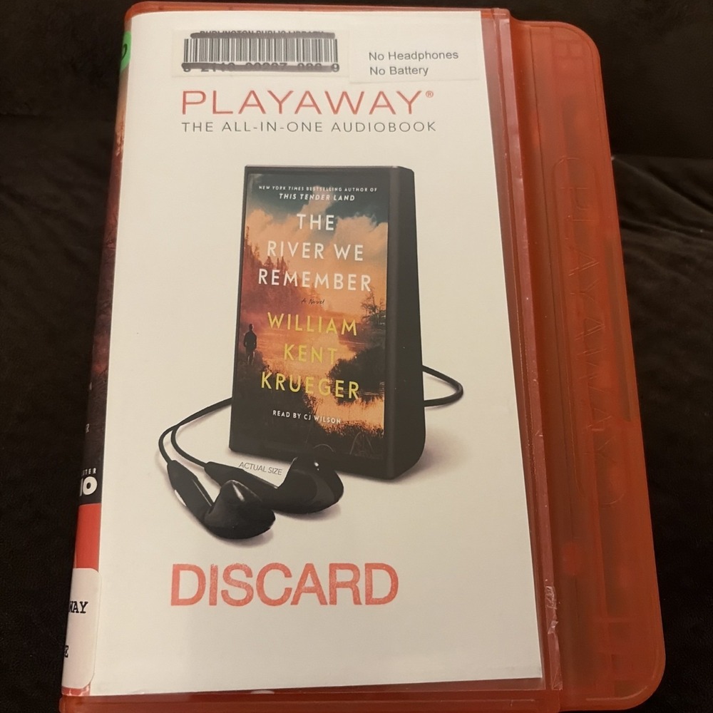 Playaway Audio Book Audiobook Ex Library - The River We Remember William Krueger
